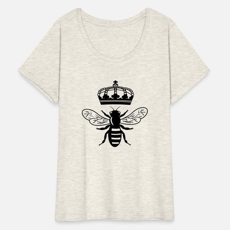 Bee queen with crown logo for beekeeper