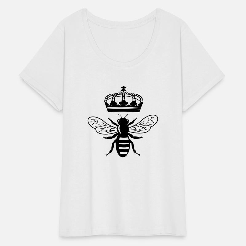Bee queen with crown logo for beekeeper