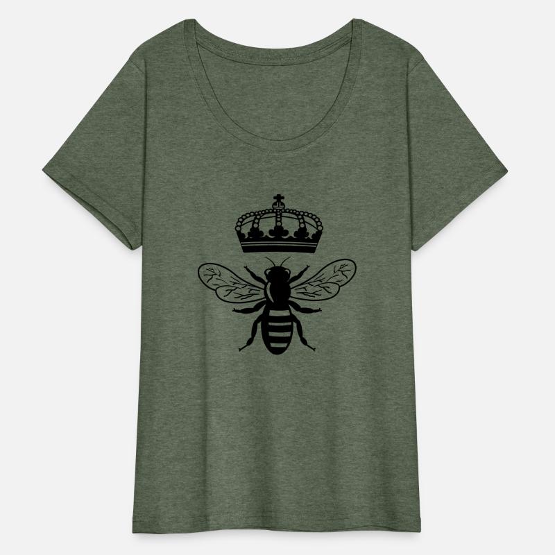 Bee queen with crown logo for beekeeper