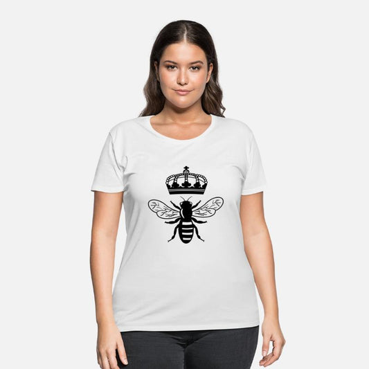 Bee queen with crown logo for beekeeper