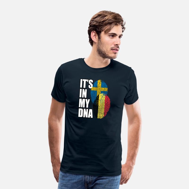 Belgian And Swedish Mix Heritage DNA Flag