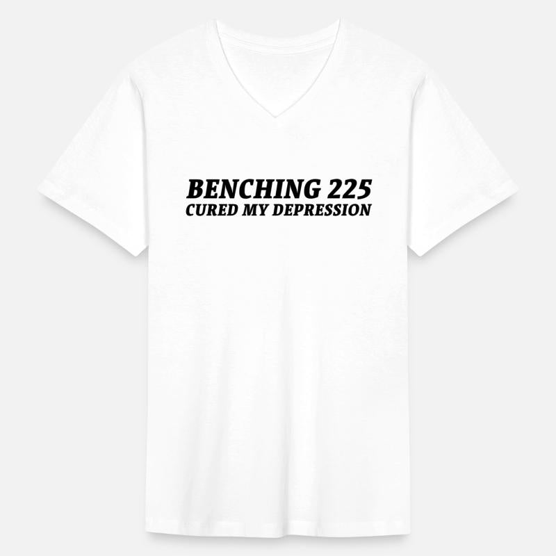 benching 225 cured my depression black on white