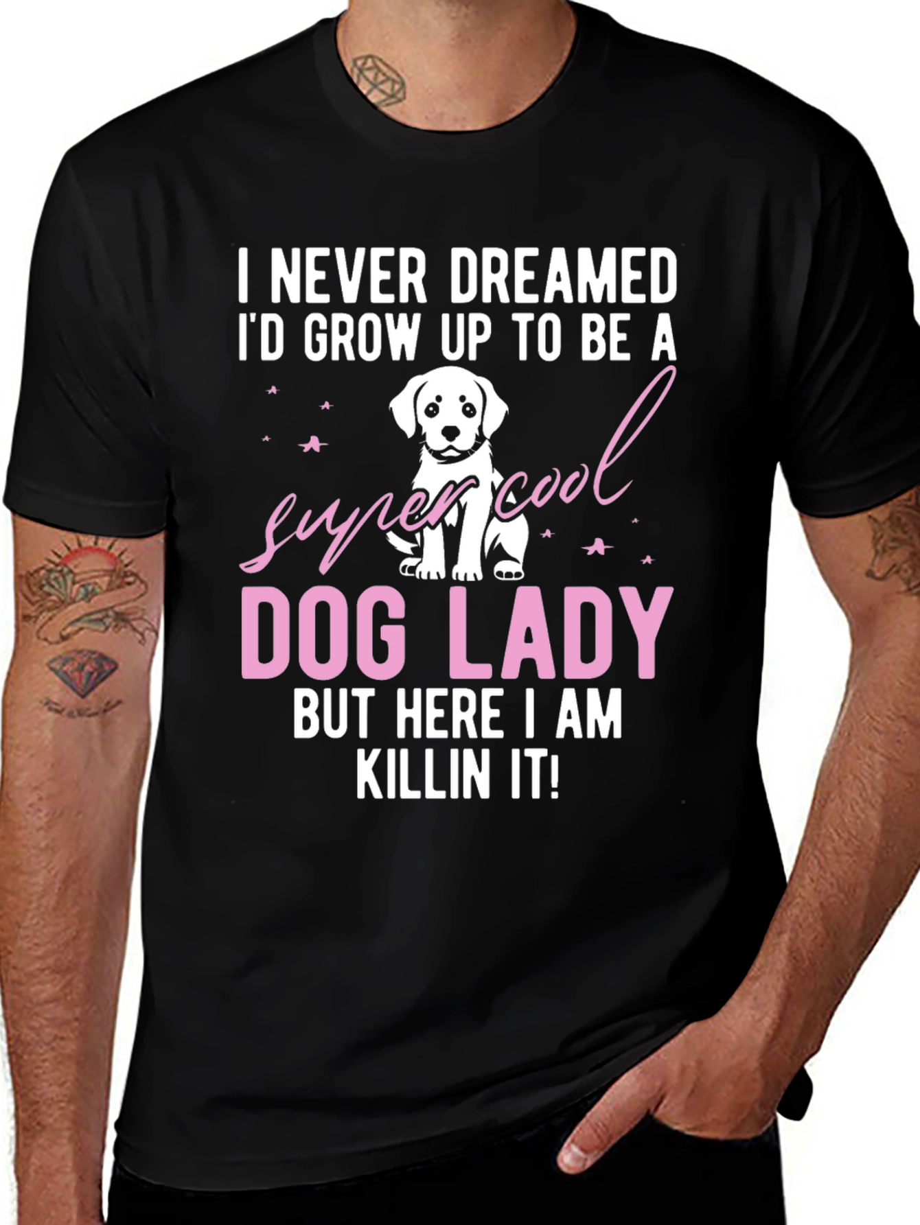 Dog Lady T-Shirt - Super Cool Dog Lover Tee