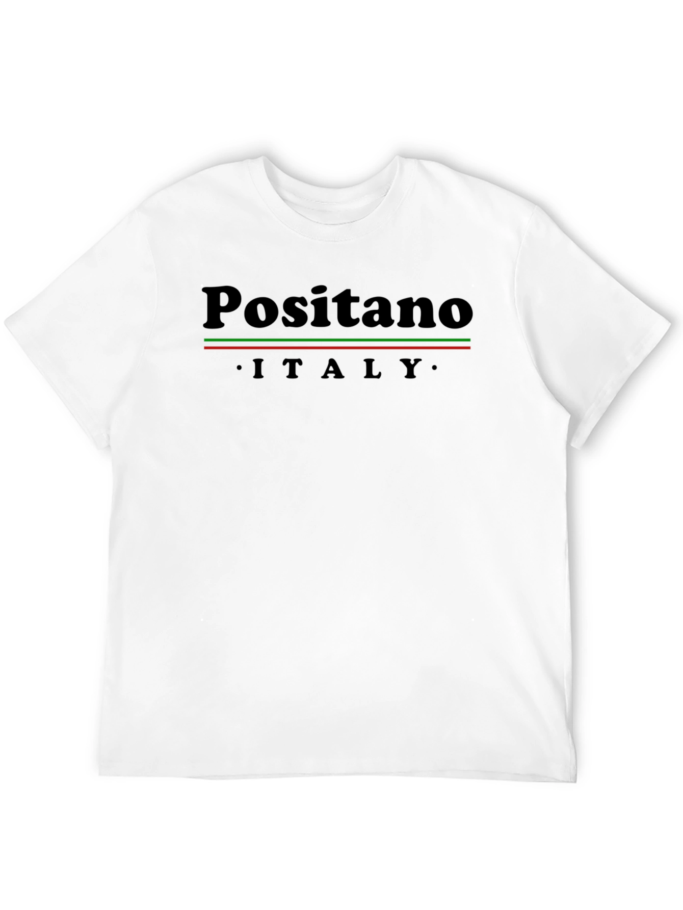 Positano Italy T-Shirt - Black Graphic Tee