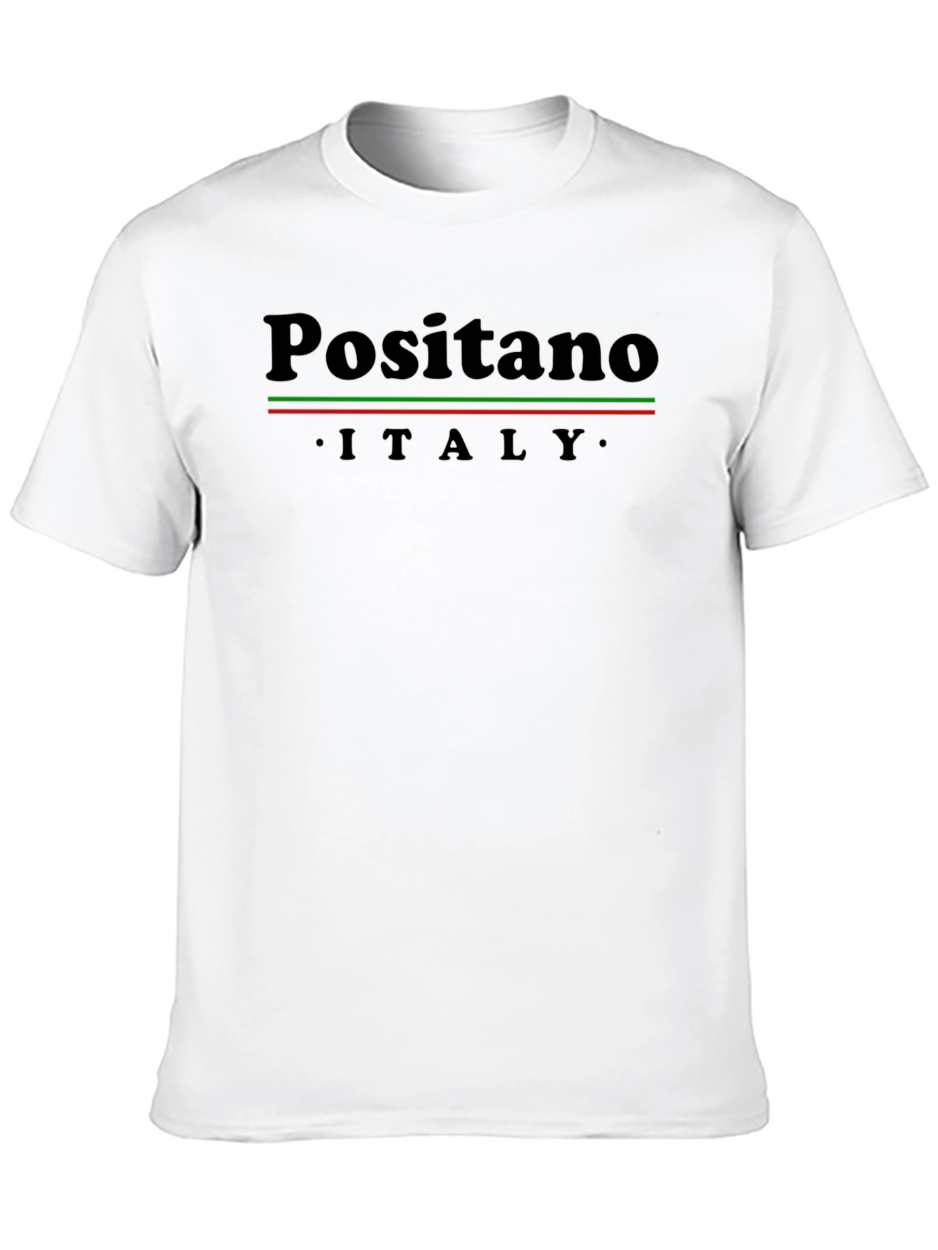 Positano Italy T-Shirt - Black Graphic Tee