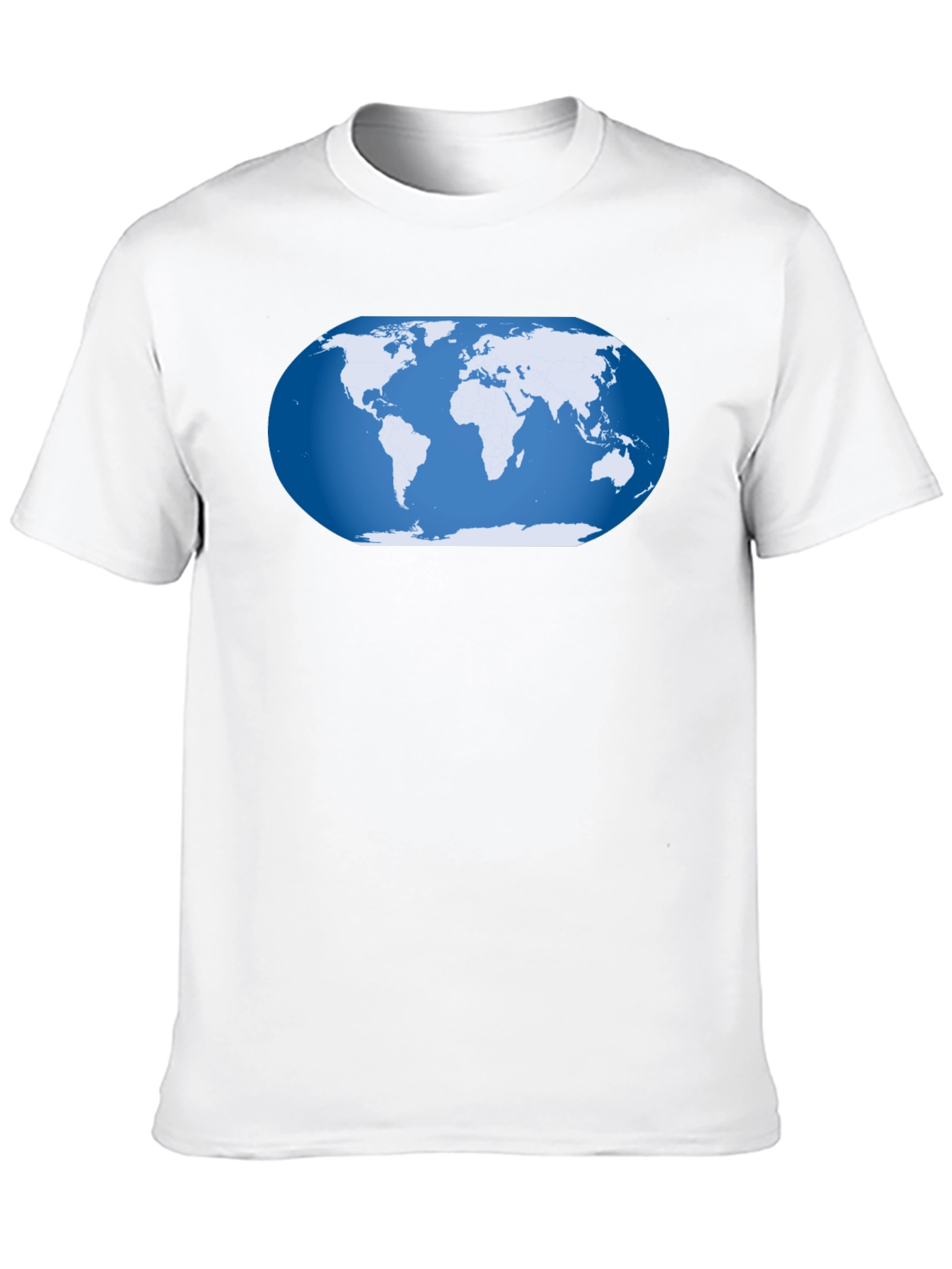 World Map Graphic T-Shirt - Black Cotton Tee