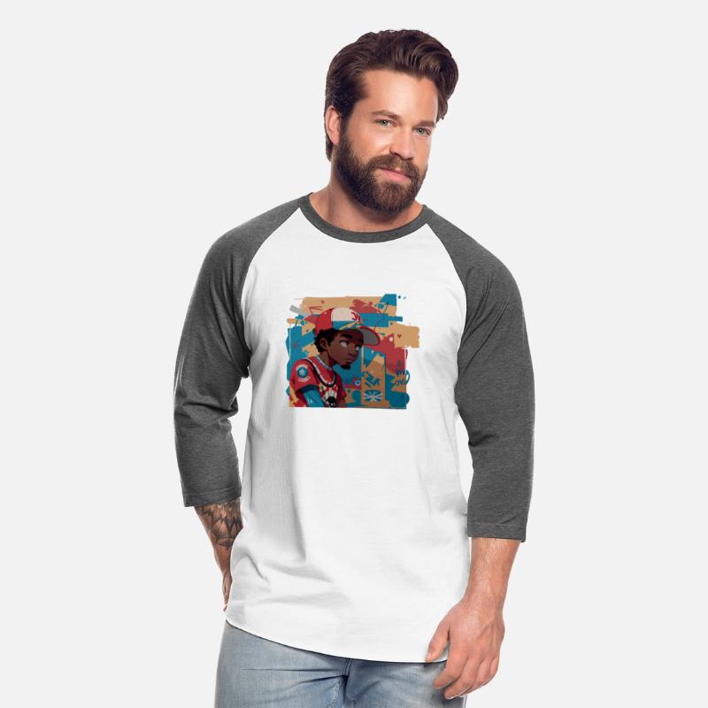 Black Kid in front of Graffiti Wall