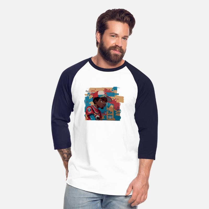 Black Kid in front of Graffiti Wall