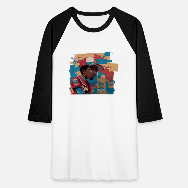 Black Kid in front of Graffiti Wall