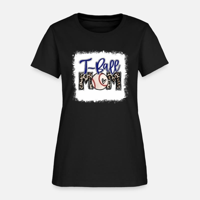 Bleached T-Ball Mom Leopard Ball Mom Ball Mom