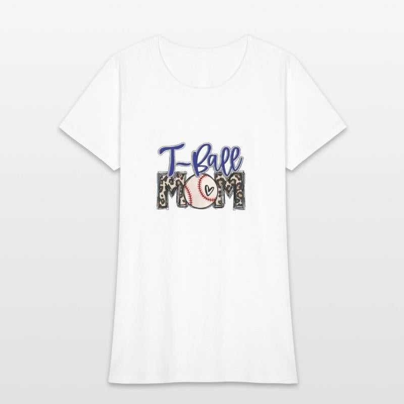 Bleached T-Ball Mom Leopard Ball Mom Ball Mom