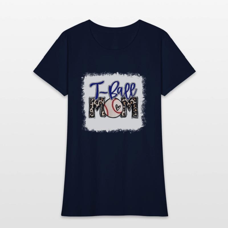 Bleached T-Ball Mom Leopard Ball Mom Ball Mom