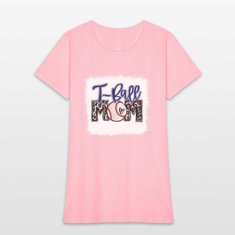 Bleached T-Ball Mom Leopard Ball Mom Ball Mom