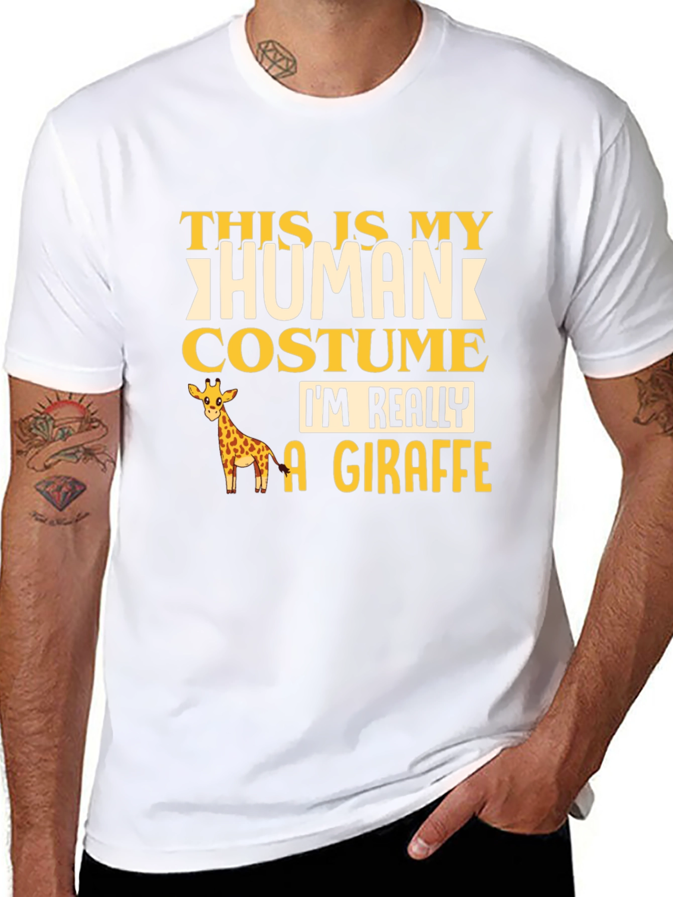 Human Costume Giraffe T-Shirt