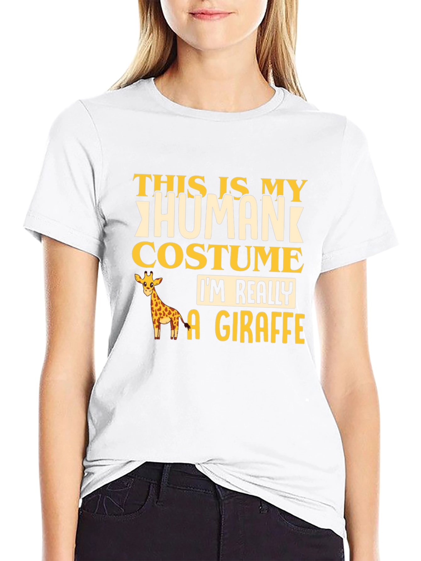Human Costume Giraffe T-Shirt
