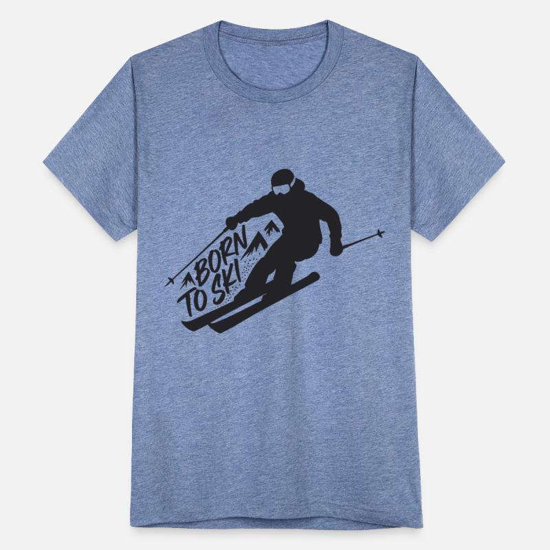 Born To Ski Skier Skiing Winter Sports