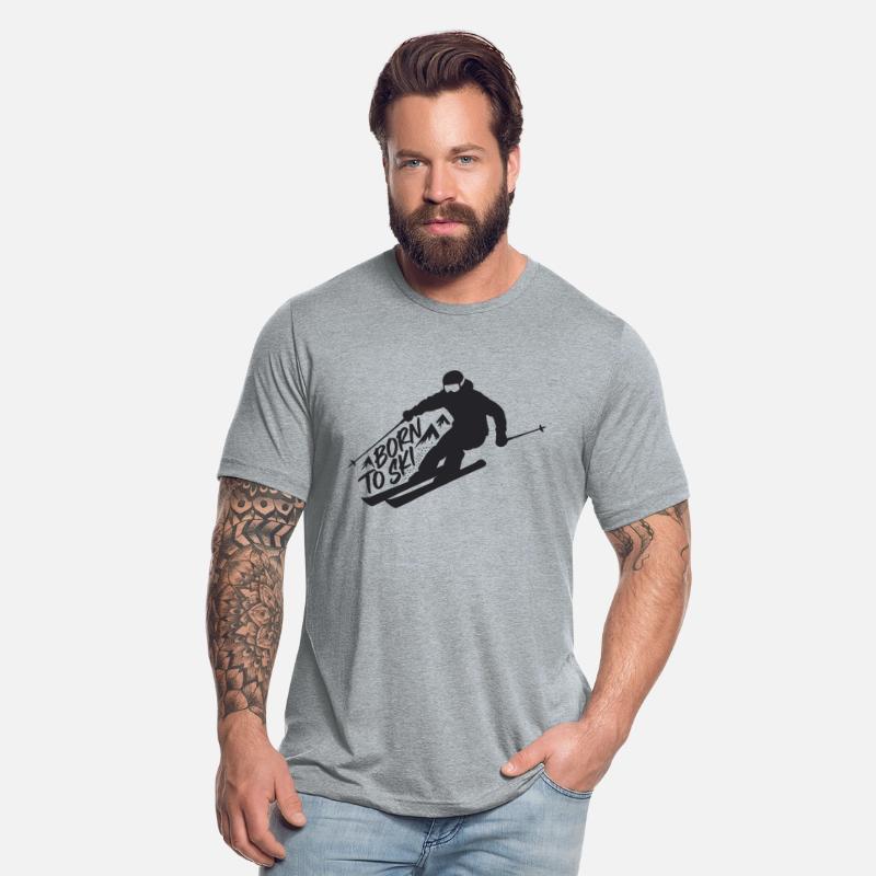 Born To Ski Skier Skiing Winter Sports