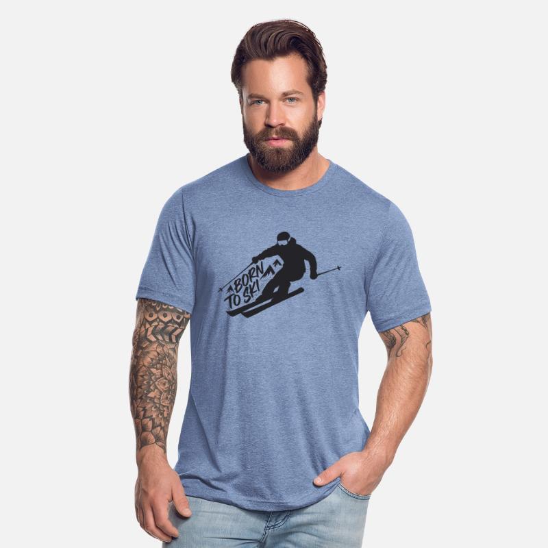 Born To Ski Skier Skiing Winter Sports