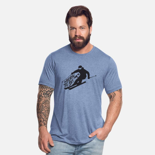 Born To Ski Skier Skiing Winter Sports