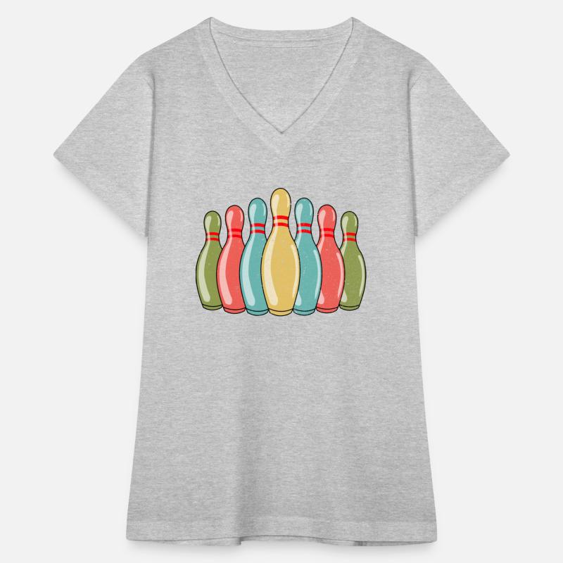 Bowling Pins Bowling Player Bowler Retro Vintage