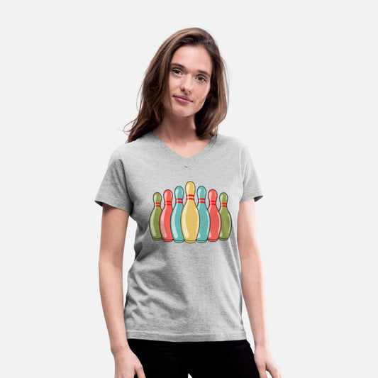 Bowling Pins Bowling Player Bowler Retro Vintage