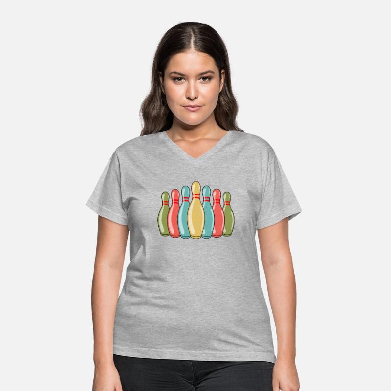 Bowling Pins Bowling Player Bowler Retro Vintage