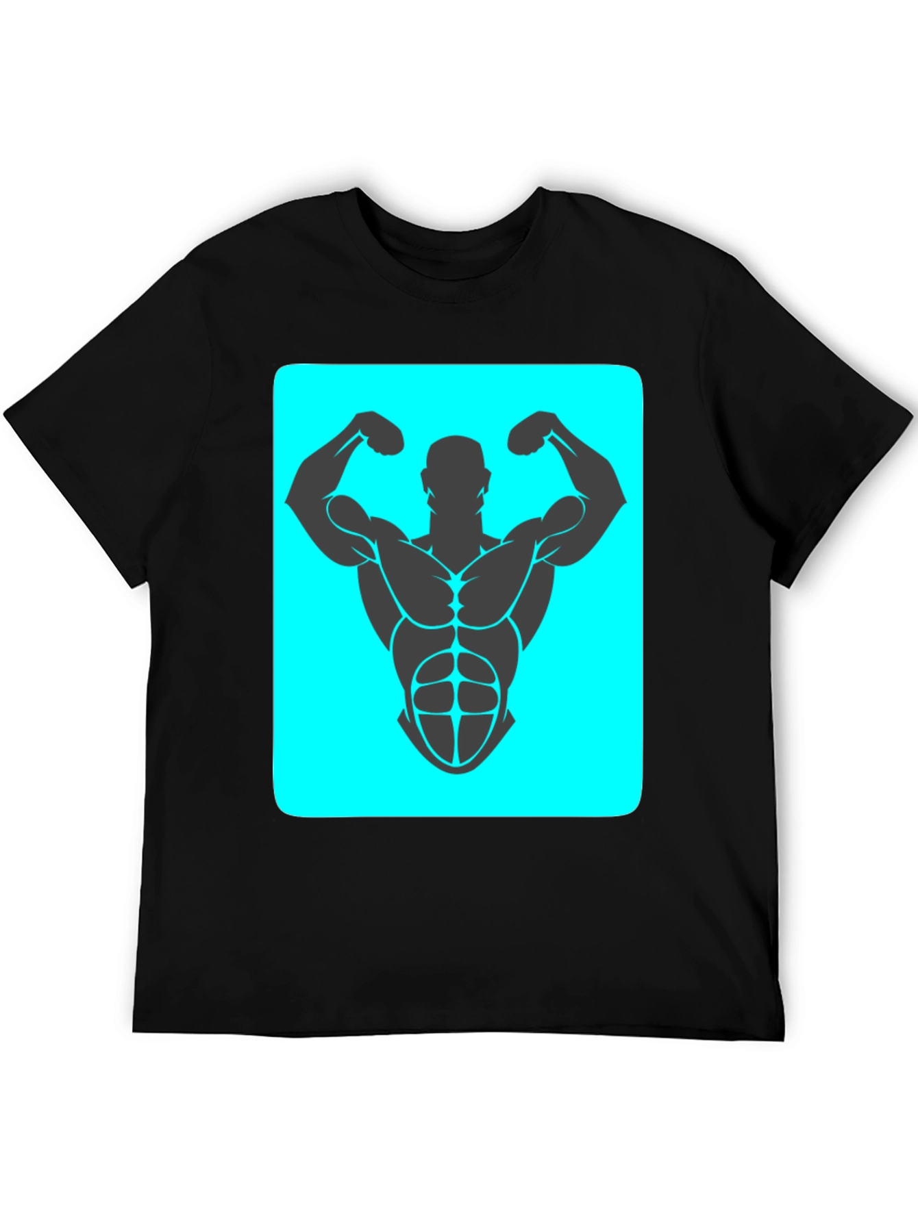 Muscle Man Graphic Tee - Bodybuilding Design