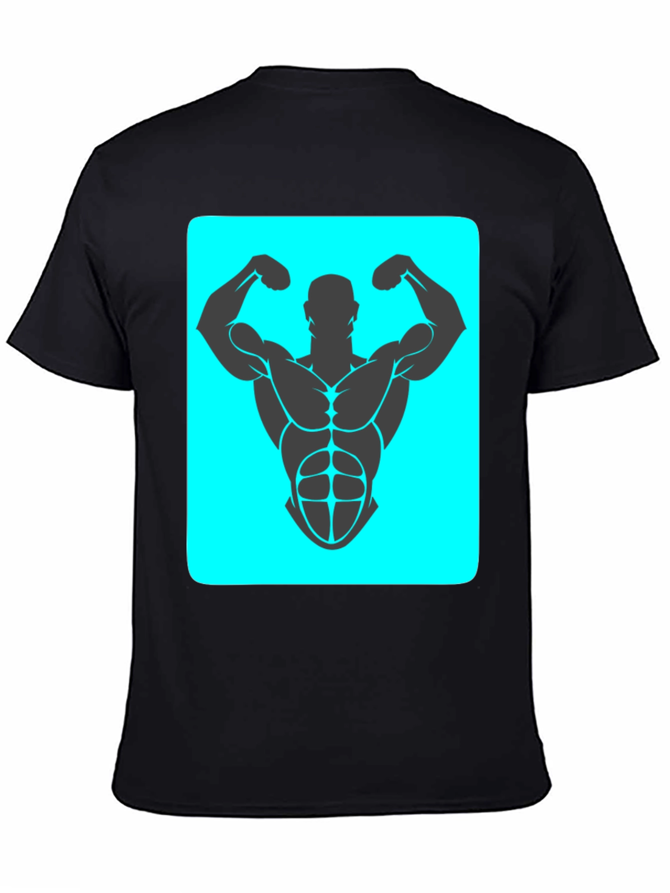 Muscle Man Graphic Tee - Bodybuilding Design