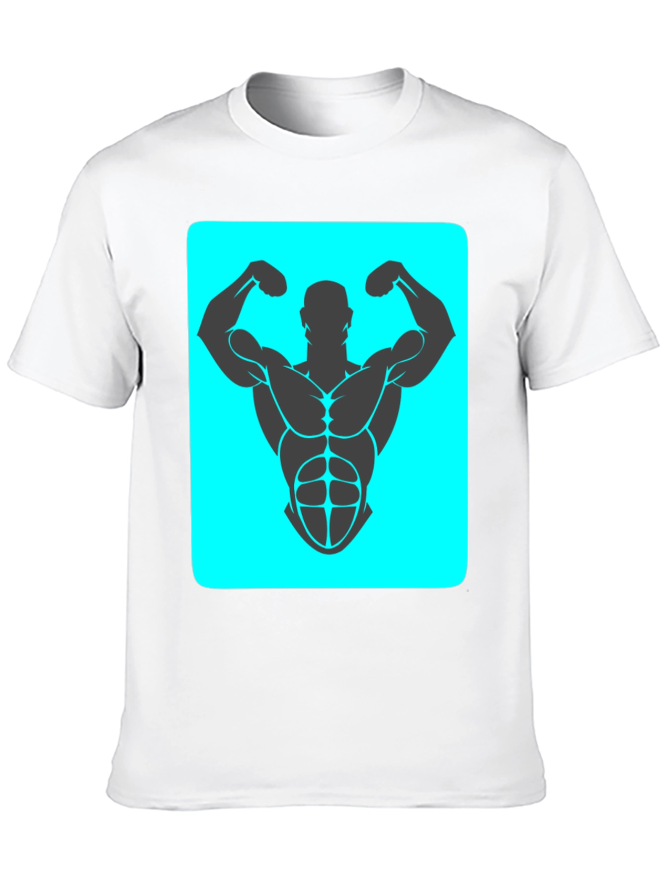 Muscle Man Graphic Tee - Bodybuilding Design