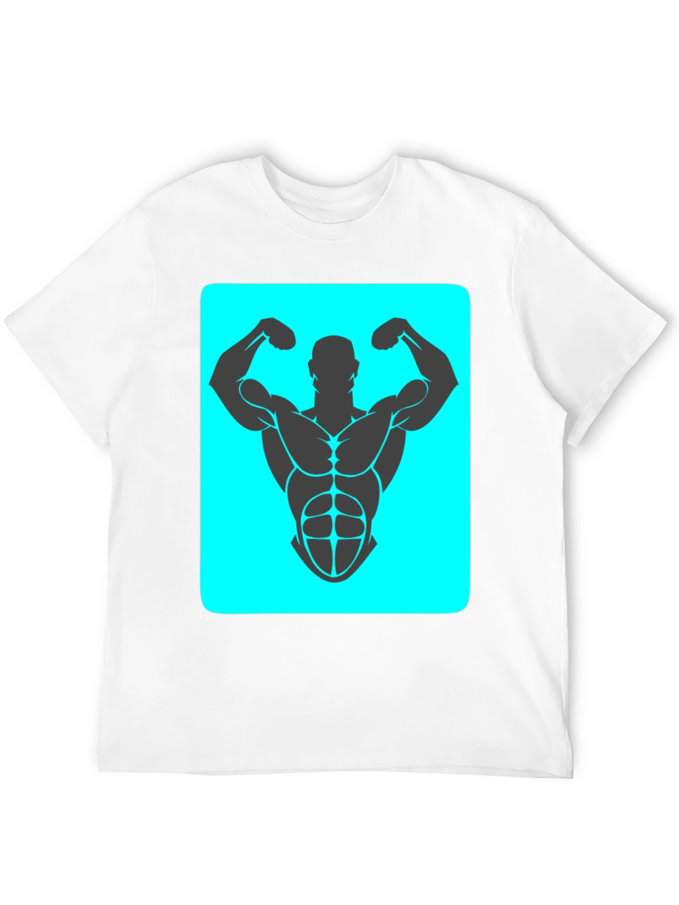 Muscle Man Graphic Tee - Bodybuilding Design