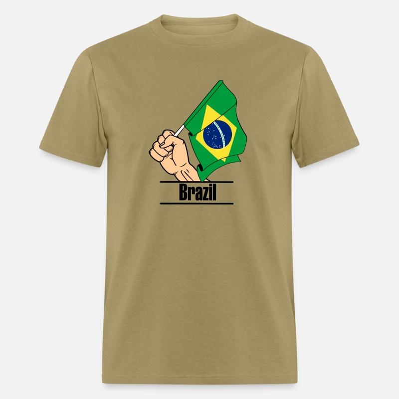 Brazil flag fist text´BRAZIL´