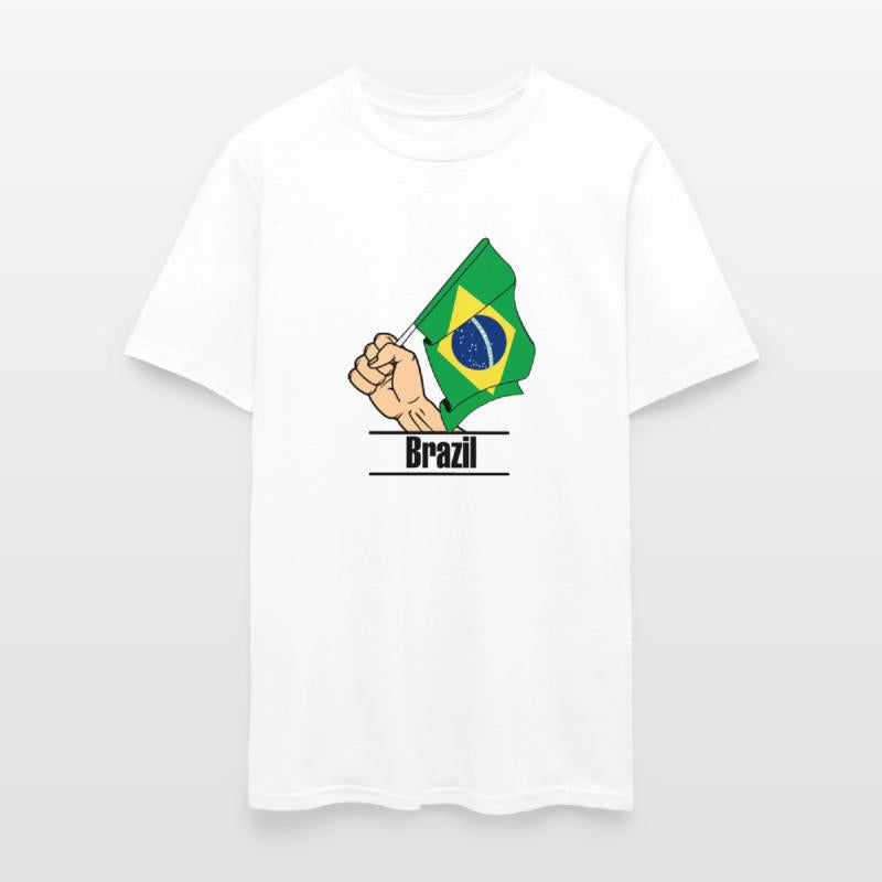 Brazil flag fist text´BRAZIL´