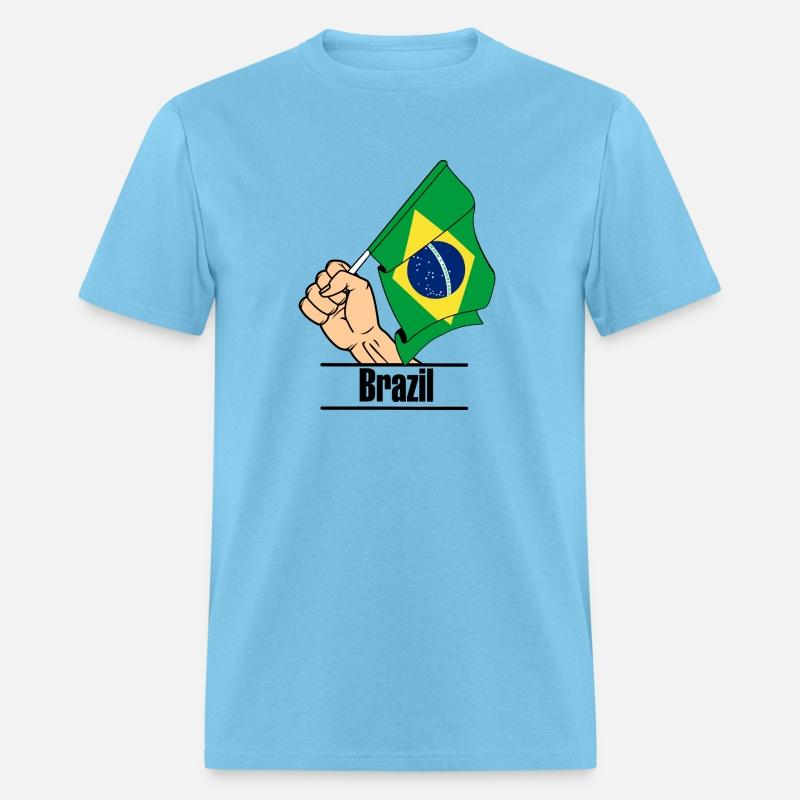 Brazil flag fist text´BRAZIL´