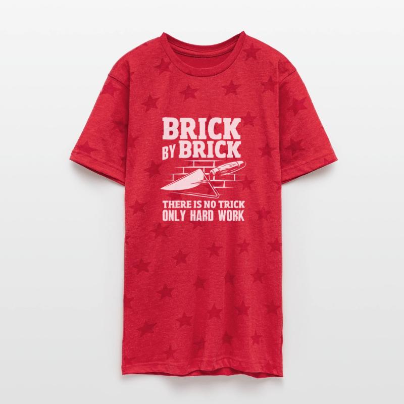 Bricklayer Brick By Brick Hard Work