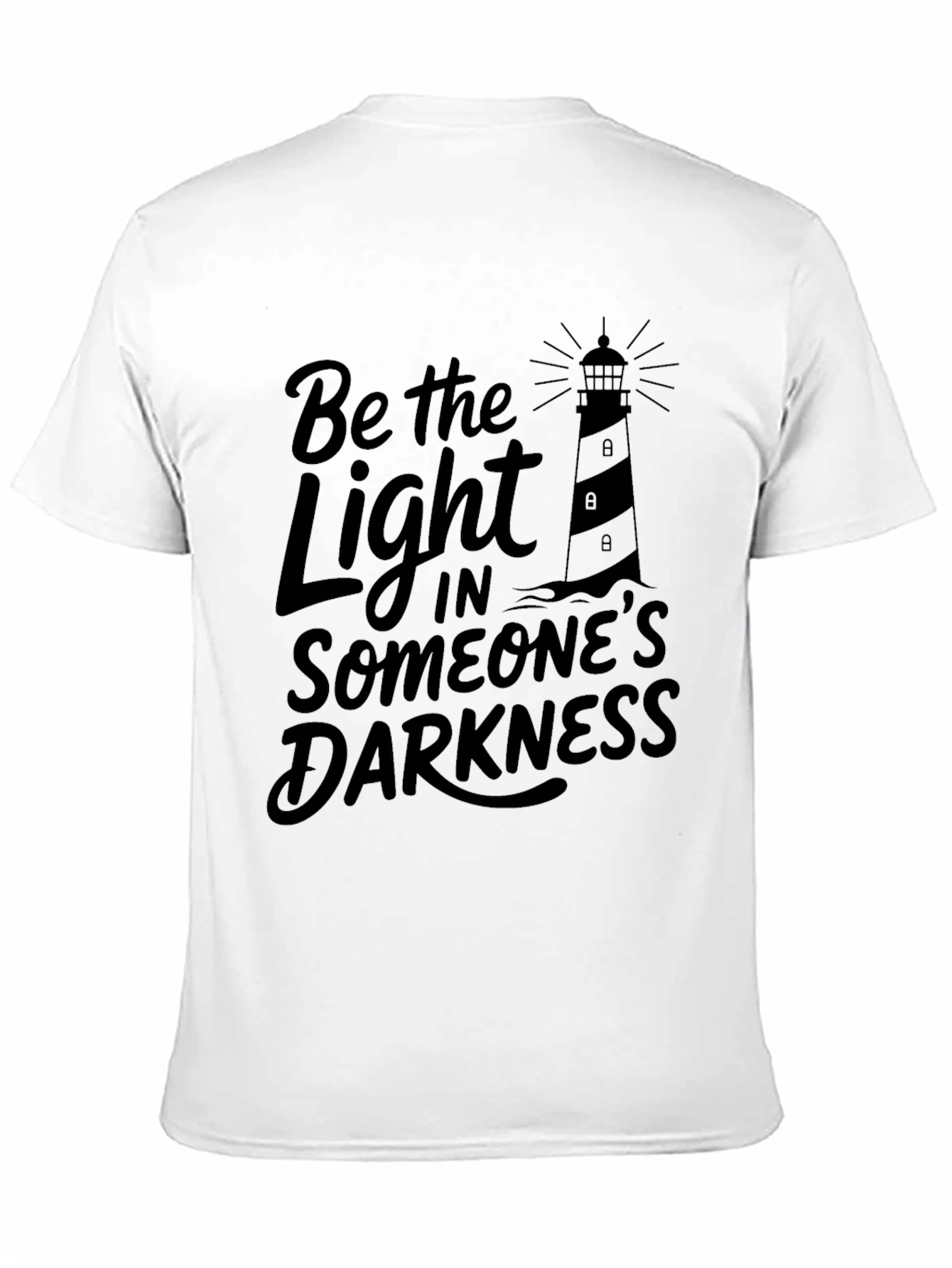 Be The Light Graphic T-Shirt - Unisex Black Tee