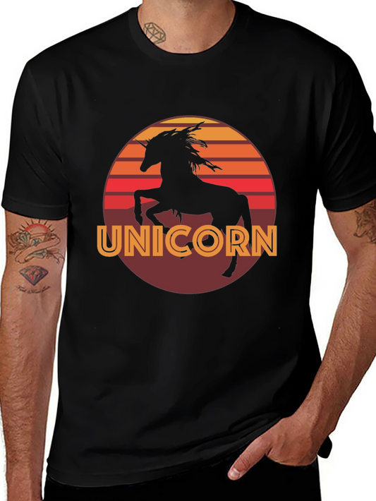 Unicorn Sunset Graphic T-Shirt