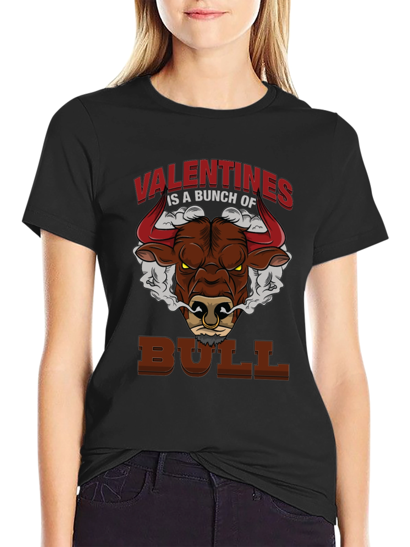 Valentines is a Bunch of Bull Graphic Tee