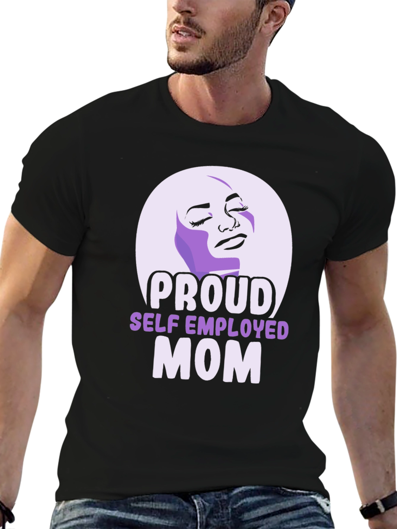 Proud Self-Employed Mom Graphic T-Shirt