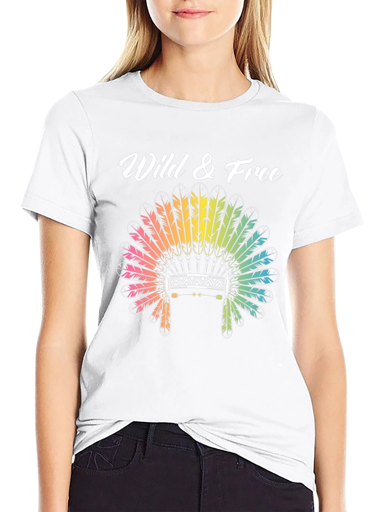 Wild & Free T-Shirt Headdress Graphic Tee