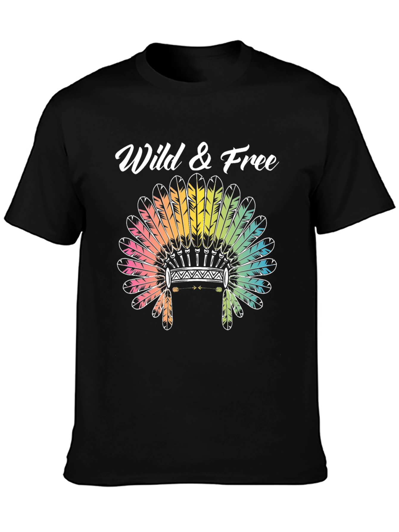 Wild & Free T-Shirt Headdress Graphic Tee