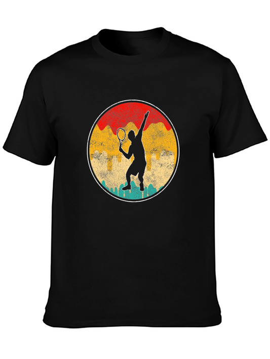 Retro Tennis Player Graphic Tee