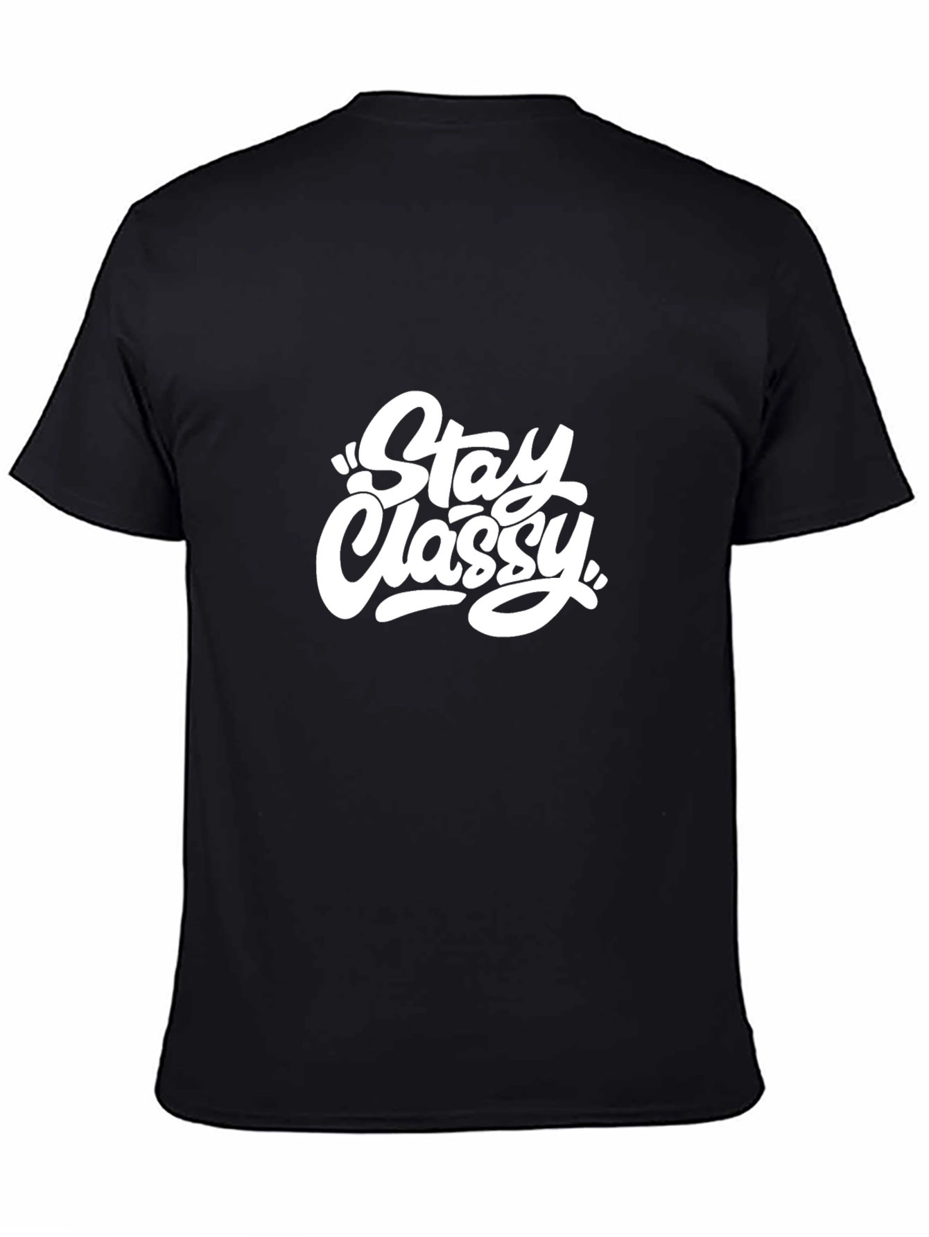 Stay Classy Black Graphic Tee - Mens Casual Shirt