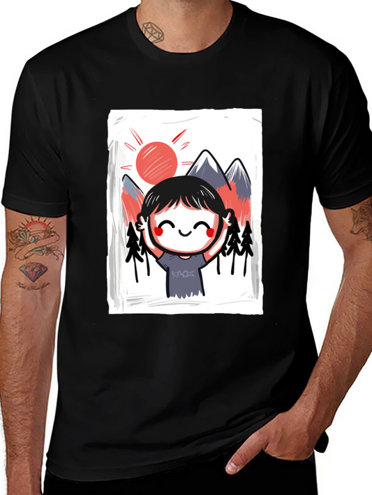 Mountain Scene Graphic Tee