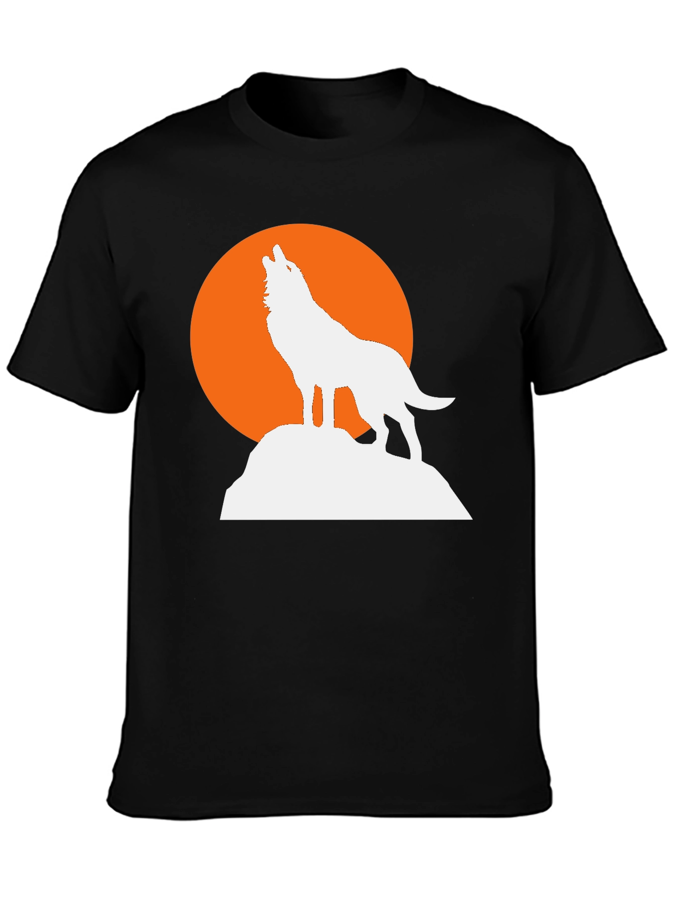 Wolf Moon Graphic Tee - Mens Black T-Shirt