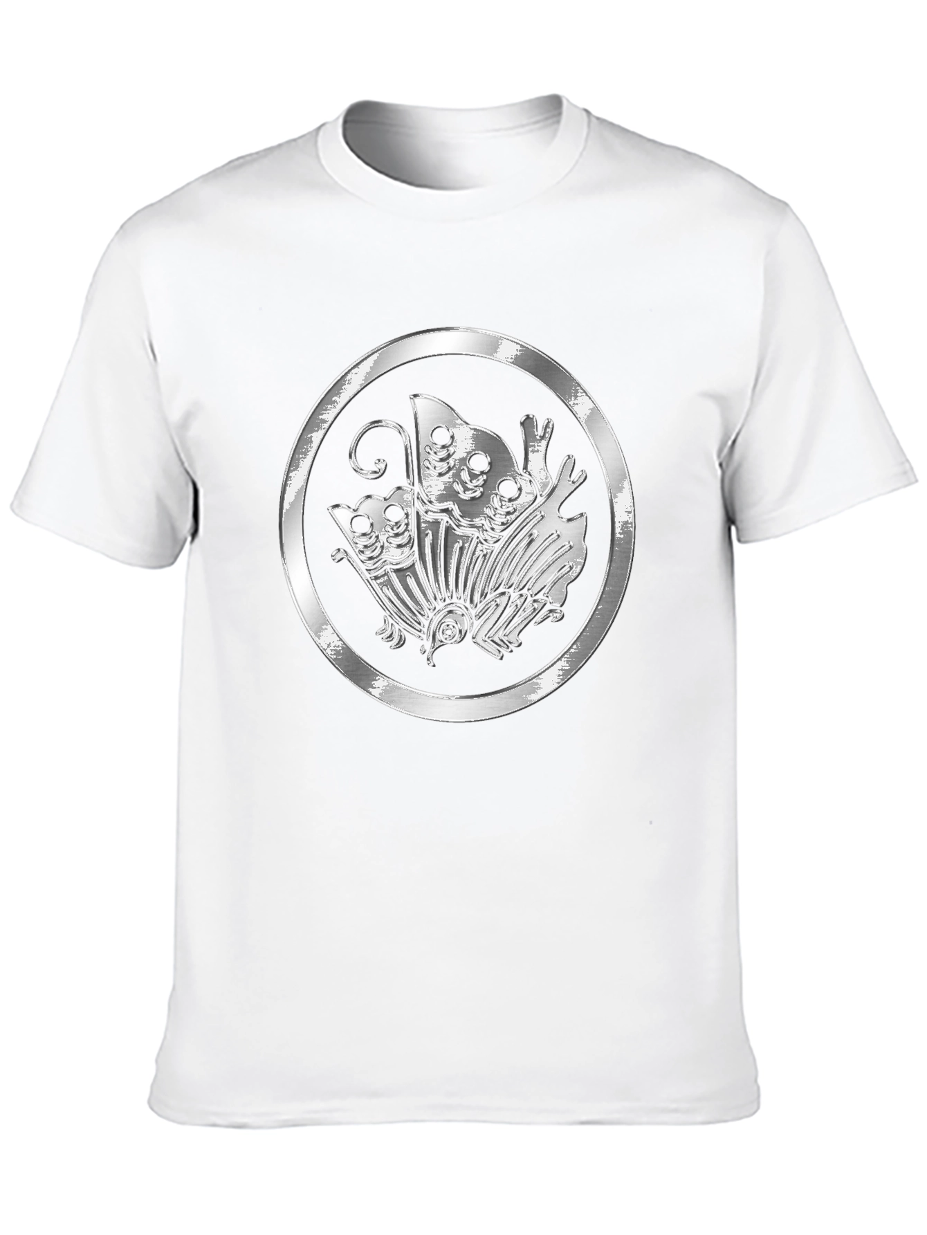 Emblem Butterfly Graphic Tee - Black Casual Shirt