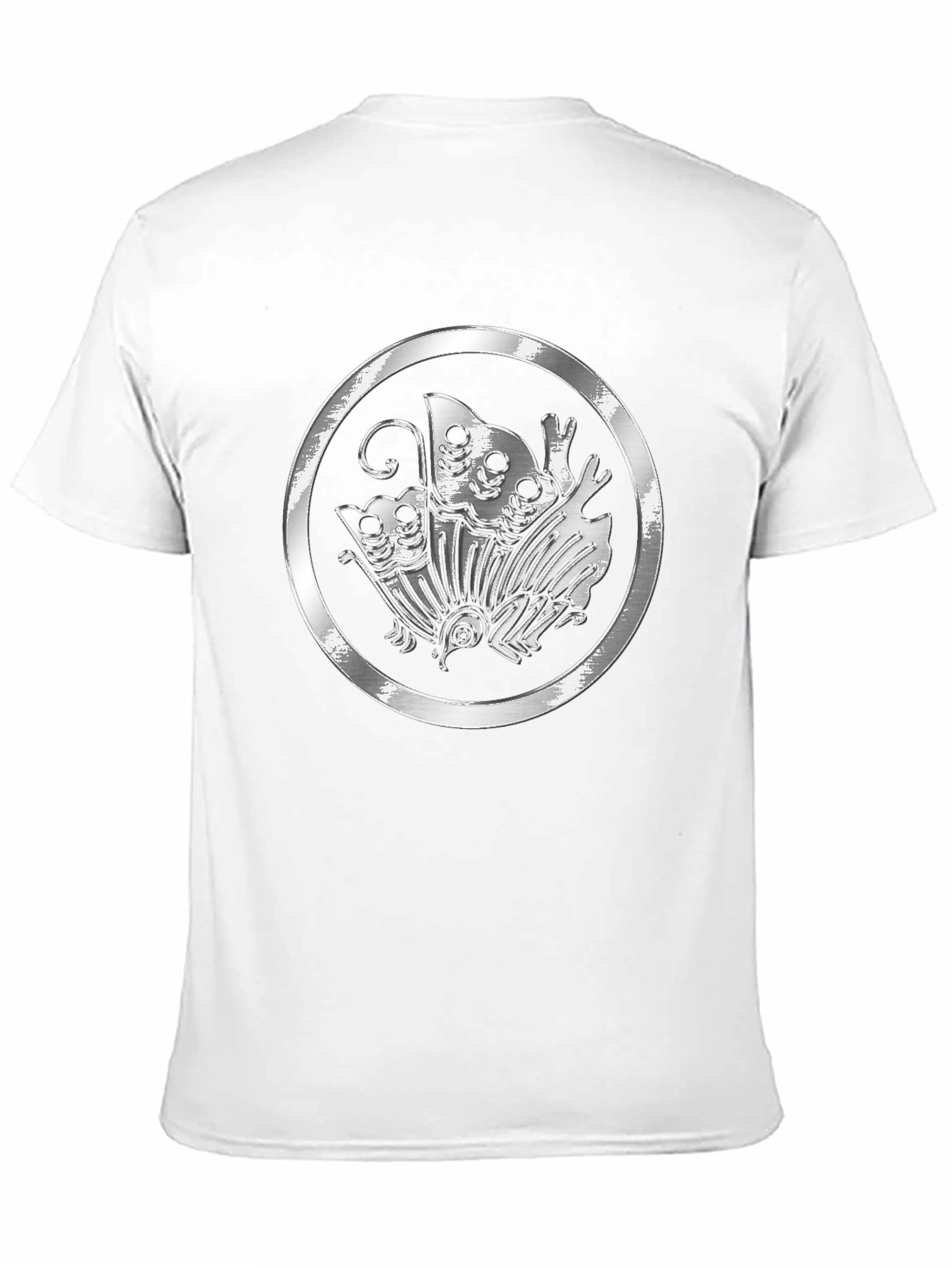 Emblem Butterfly Graphic Tee - Black Casual Shirt
