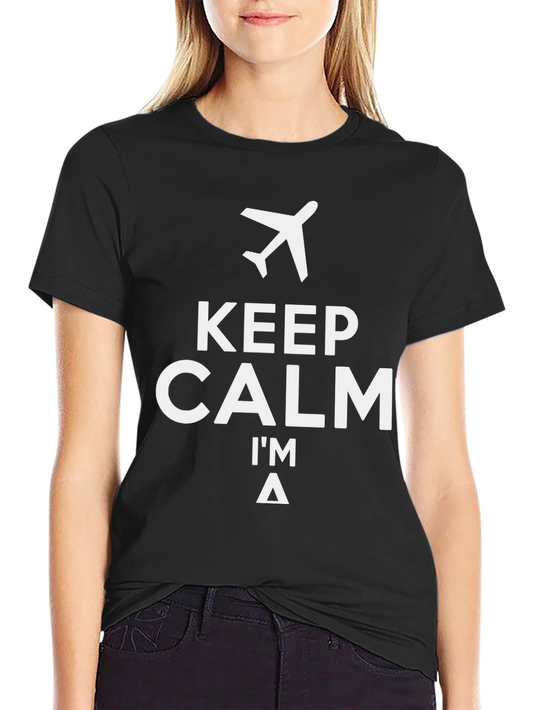 Keep Calm Pilot T-Shirt - Airplane Design