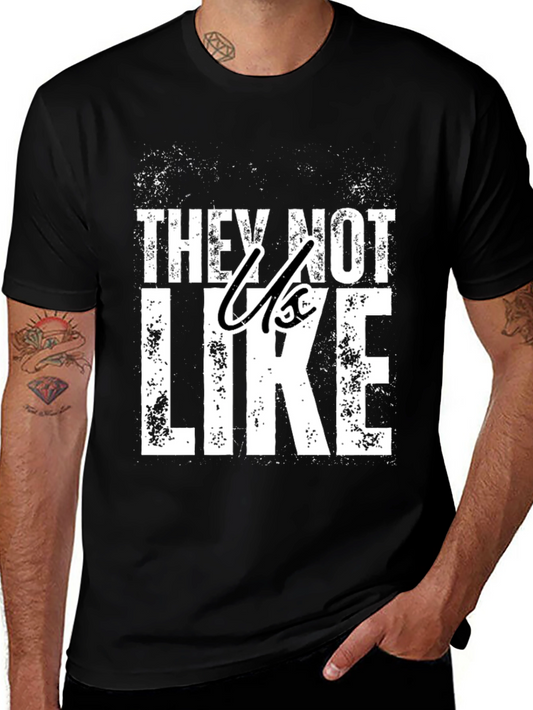 They Not Like Us Graphic Tee - Black Cotton T-Shirt