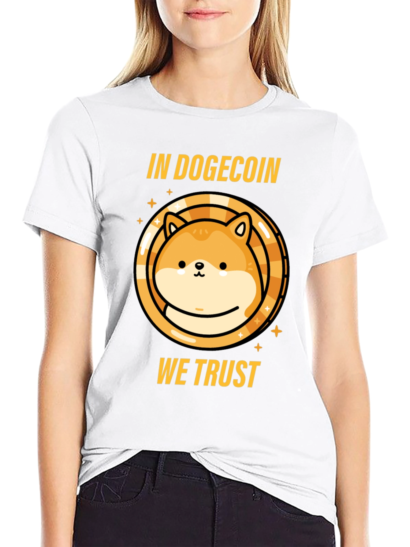 Dogecoin Crypto T-Shirt - In Dogecoin We Trust