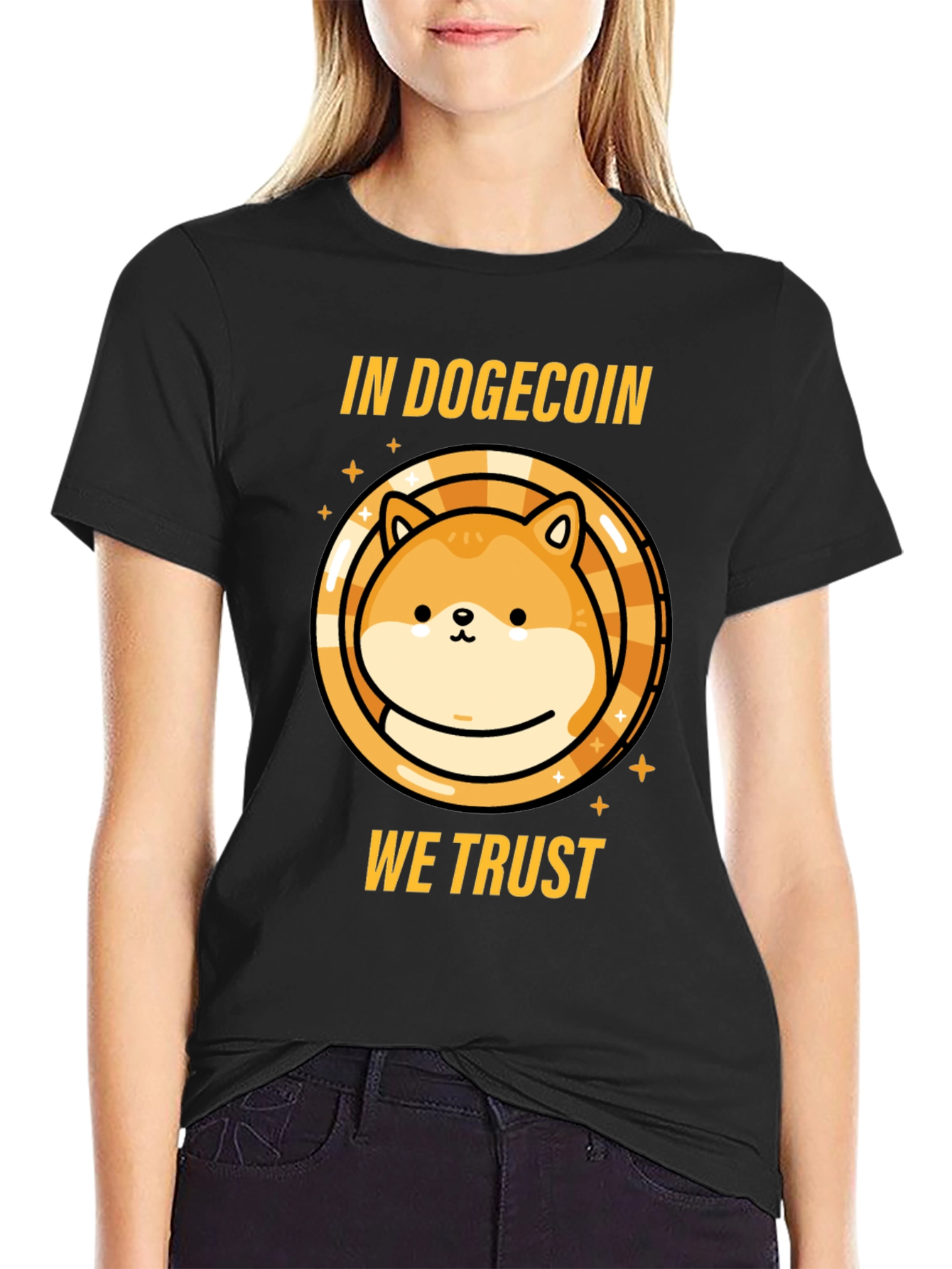 Dogecoin Crypto T-Shirt - In Dogecoin We Trust